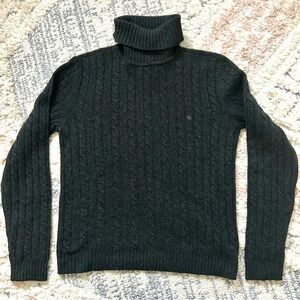 Ralph Lauren Cashmere Cable Knit Turtleneck Sweater - medium
